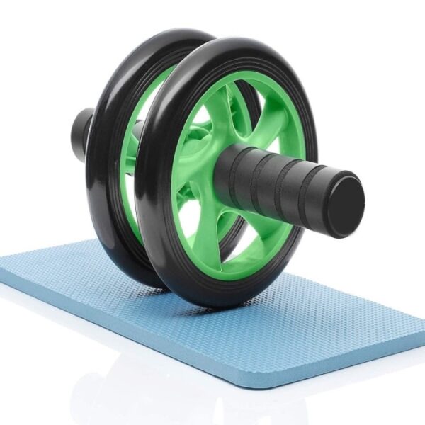 NHD Ab Wheel Double with Knee Pad – Dual Roller for Core Strengthening & Home Workouts
