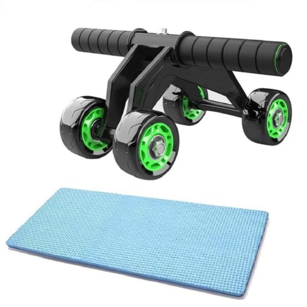 NHD Quadra Wheel Ab Roller with Knee Pad | Stable 4-Wheel Ab Wheel for Core, Abs, and Full Body Workout - Image 2