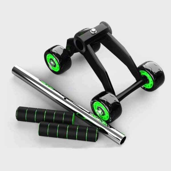 NHD Quadra Wheel Ab Roller with Knee Pad | Stable 4-Wheel Ab Wheel for Core, Abs, and Full Body Workout - Image 4