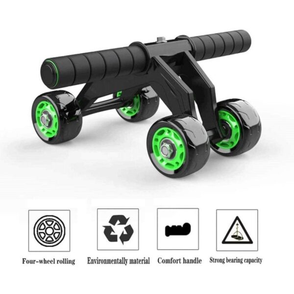 NHD Quadra Wheel Ab Roller with Knee Pad | Stable 4-Wheel Ab Wheel for Core, Abs, and Full Body Workout - Image 5