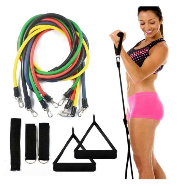 NHD Exercise Resistance Bands 5-in-1 Set – Full Body Workout Bands for Home, Gym & Travel - Image 5