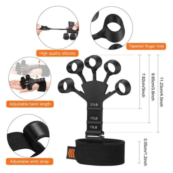 NHD Finger Wrist Exerciser – Adjustable Hand Grip Strengthener for Finger, Wrist & Forearm Training - Image 9