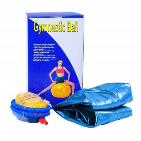 NHD Gymnastic Ball with Pump – Anti-Burst Stability Ball for Home Workouts, Yoga, and Core Training - Image 2