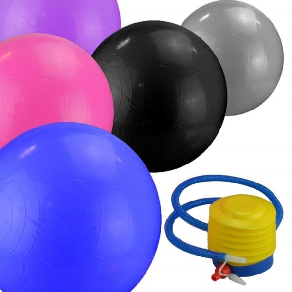 NHD Gymnastic Ball with Pump – Anti-Burst Stability Ball for Home Workouts, Yoga, and Core Training - Image 3