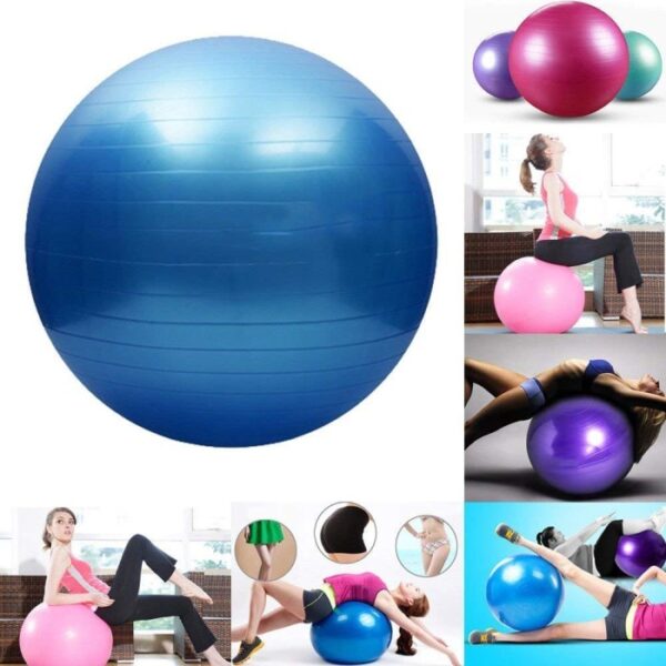 NHD Gymnastic Ball with Pump – Anti-Burst Stability Ball for Home Workouts, Yoga, and Core Training - Image 6
