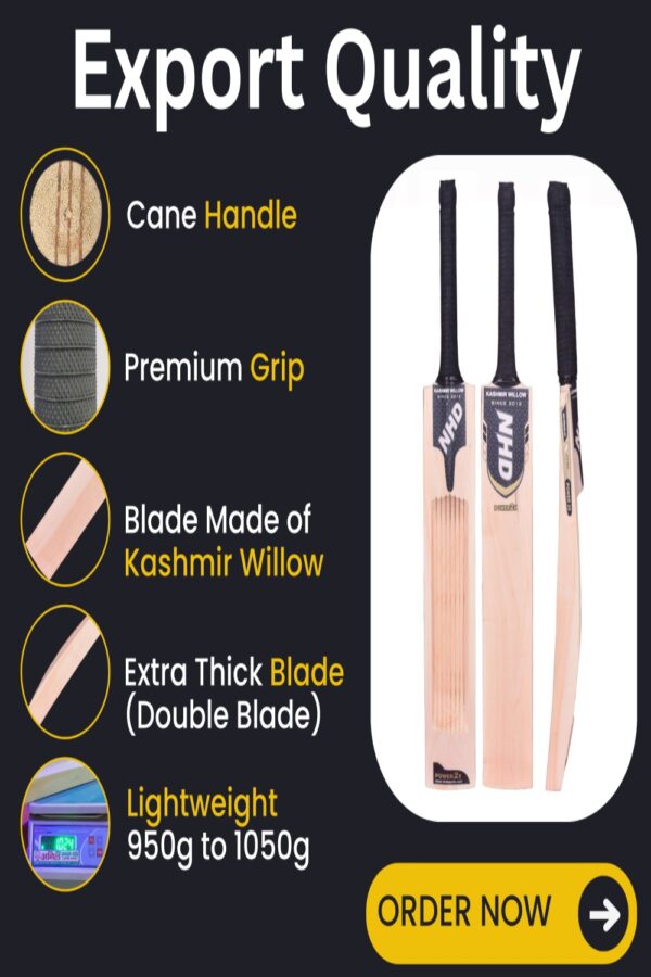 Power 2X Double Blade Kashmir Willow Cricket Bat - Image 5
