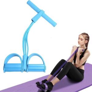 NHD Tummy Trimmer Ab Exerciser with 3 Rubber Tubes – Full Body Workout Equipment for Home Gym