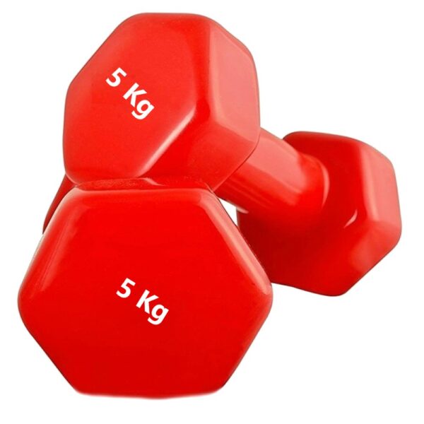 NHD Vinyl Dumbbell Set – 1kg to 5kg (Total 30kg) - Image 2