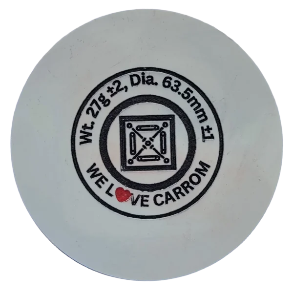 NHD Jumbo Carrom Striker J510 | Extra Large 60, 65, 70 & 75mm | Smooth Bottom, Engraved Top | Premium Polycarbonate | Ideal for Big Size Carrom Striker Lovers